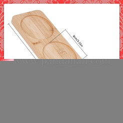 3 Round Slots Bamboo Serving Tray&nbsp;ODIS-WH0329-38A