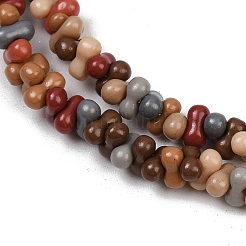Electroplate Glass Beads Strands&nbsp;LAMP-S070-12S