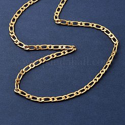 4MM 304 Stainless Steel Figaro Chain Necklaces&nbsp;NJEW-P338-02G