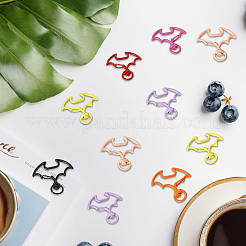 26Pcs 13 Colors Spray Printed Alloy Swivel Clasps&nbsp;FIND-SC0017-68
