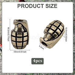 4Pcs Brass Beads&nbsp;KK-FG0001-34