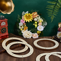 28Pcs Unfinished Wood Wreath Frames&nbsp;DIY-OC0015-91