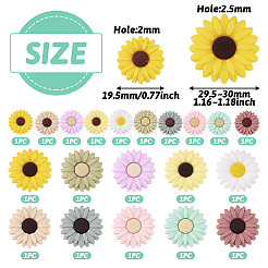 20Pcs 20 Styles Food Grade Eco-Friendly Silicone Beads&nbsp;SIL-TA0001-84
