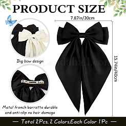 Cloth Big Bowknot Hair Barrettes&nbsp;AJEW-CP0008-41B-02