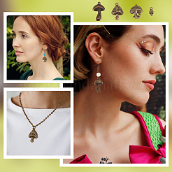 64pcs 4 style Alloy Pendants&nbsp;FIND-SC0004-11
