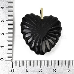 Natural Obsidian Carved Pendants&nbsp;G-C276-01G-01