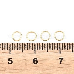 Brass Closed Jump Rings&nbsp;KK-D257-01G-09