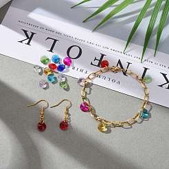 180Pcs 12 Colors Birthstone Charms Glass Charms&nbsp;RGLA-ZZ0001-01-8mm