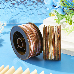 2 Rolls 2 Colors Segment Dyed Round Polyester Twisted Cords&nbsp;OCOR-TA0003-59C