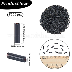3000Pcs Glass Bugle Beads&nbsp;SEED-PA0001-13B