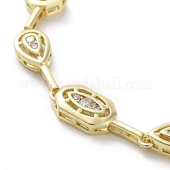 Brass Link Chain Bracelets&nbsp;BJEW-D039-34G-01