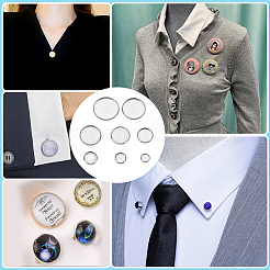 8 Styles Stainless Steel Brooch Findings&nbsp;STAS-PH0006-97