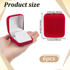Portable Travel Velvet Jewelry Organizer Cases for Earrings and Necklace&nbsp;CON-WH0089-246B