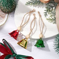 3Pcs Iron Bell Pendant Decoration&nbsp;HJEW-JM02489