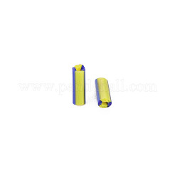 Opaque Colours Two Tone Seed Glass Bugle Beads&nbsp;SEED-T006-02B-03