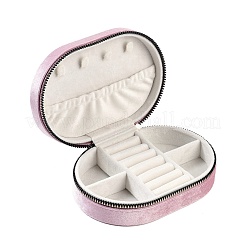 Italian Velvet Double Layers Jewelry Set Storage Zipper Boxes&nbsp;CON-G023-10A