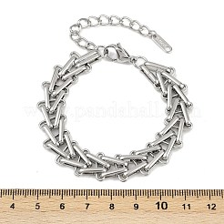 304 Stainless Steel Link Chain Bracelets for Women&nbsp;BJEW-C113-01P