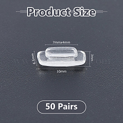 50 Pairs Silicone Eyeglass Nose Pad&nbsp;AJEW-DC0003-44