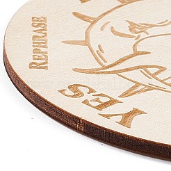 Wooden Carved Cup Mats&nbsp;LS-AJEW-P103-01E