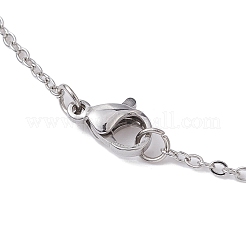 Natural Mixed Gemstone Bullet Pendant Necklace&nbsp;NJEW-JN04421