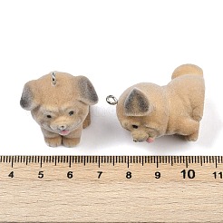 Flocky Resin Pendants&nbsp;FIND-A052-07F