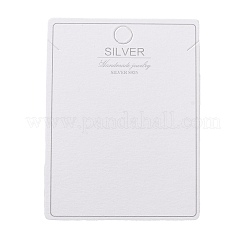 100Pcs Paper Jewelry Necklace Display Cards&nbsp;CDIS-NH0001-01C