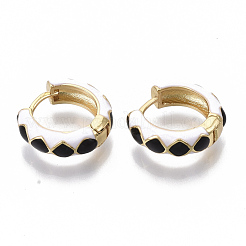 Brass Huggie Hoop Earrings&nbsp;EJEW-S209-05A