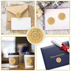 34 Sheets Self Adhesive Gold Foil Embossed Stickers&nbsp;DIY-WH0509-084