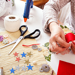 24Pcs 4 Colors Star Hotfix Rhinestone Iron on Patches&nbsp;DIY-FG0003-83
