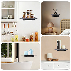 3 Sets 3 Styles Carbon Steel Wall Mounted Storage Stands for Mini Plant&nbsp;ODIS-GL0001-12B