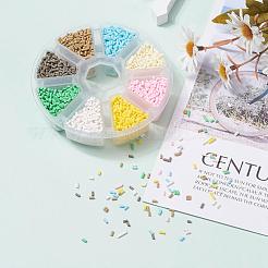 8000Pcs 8 Colors Handmade Polymer Clay Sprinkle Beads&nbsp;CLAY-YW0001-13B