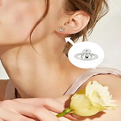 4Pcs Brass Ear Nuts&nbsp;KK-LP0004-04P