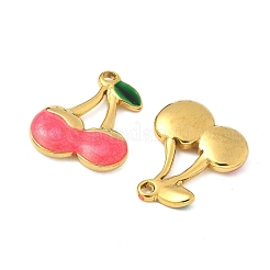 304 Stainless Steel Enamel Pendants&nbsp;STAS-V015-48G-B