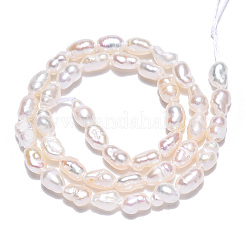 Natural Cultured Freshwater Pearl Beads Strands&nbsp;PEAR-N012-02M