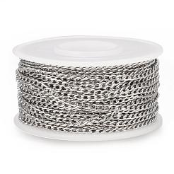 Tarnish Resistant 304 Stainless Steel Curb Chains&nbsp;CHS-H016-01P-10M