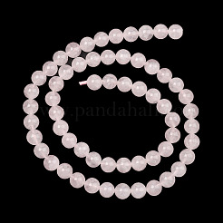 Natural Madagascar Rose Quartz Beads Strands&nbsp;G-Z146-A01-6mm-02