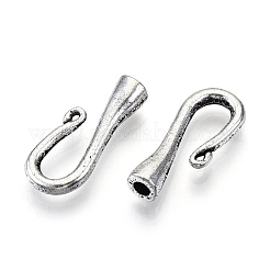 Tibetan Style Alloy S-Hook Clasps&nbsp;PALLOY-R134-03-RS
