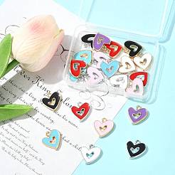 22Pcs 11 Colors Alloy Enamel Pendants&nbsp;ENAM-FS0003-69