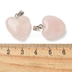 Natural Rose Quartz Pendants&nbsp;G-K385-03P-02
