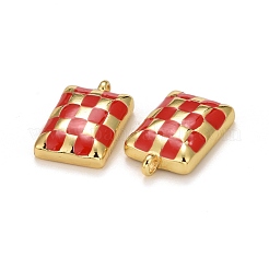 Rack Plating Brass Enamel Pendants&nbsp;KK-F832-03-G