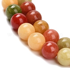 Natural White Jade Beads Strands&nbsp;G-Z097-A01-8mm-B