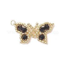 2Pcs 2 Color Glass Seed Beaded Pendants&nbsp;PALLOY-MZ00104