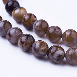Natural Agate Bead Strands&nbsp;G-P289-02D-8mm