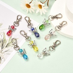 Faceted Teardrop Glass Pendants&nbsp;HJEW-JM00535