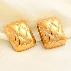 304 Stainless Steel Stud Earrings&nbsp;EJEW-P298-02C-G