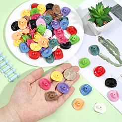 60Pcs 12 Colors Opaque Acrylic Beads&nbsp;OACR-PA0001-64