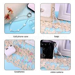 Plastic Mobile Straps&nbsp;HJEW-SZ0001-47C