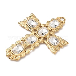 304 Stainless Steel Rhinestone Big Pendants&nbsp;RB-CBA6BE2-03G