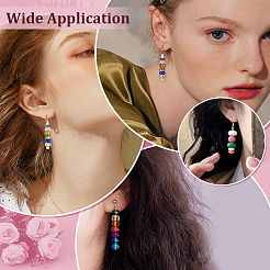 5Pairs 5 Colors Plastic Dangle Earrings&nbsp;EJEW-PH0002-11
