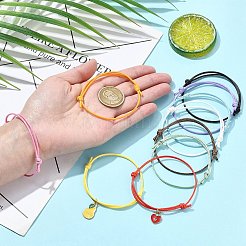 100Pcs 10 Colors Adjustable Waxed Polyester Cord Bracelets Making&nbsp;BJEW-CJ00002